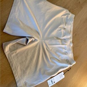 ALO Yoga mens White High-Rise Athletic Shorts